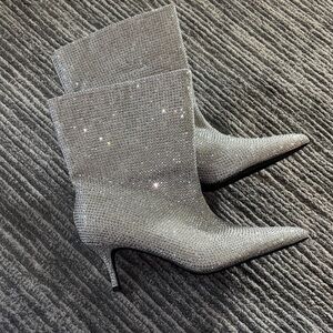 Elegant Silver Women's Boots